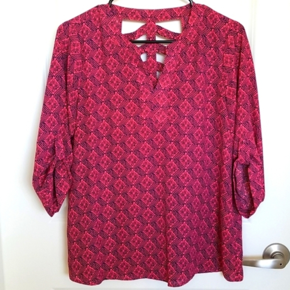 Pink Patterned Top - Picture 2 of 6